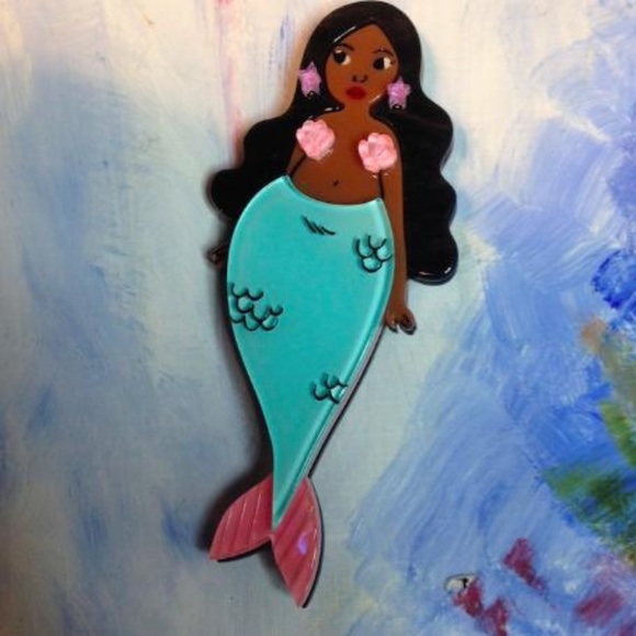 Erstwilder Just Add Water Brooch Curvy Mermaid - Picture 2 of 2